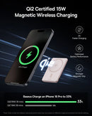 Baseus PicoGo AM31 Qi2 Ultra-Mini Magnetic Power Bank with Kickstand 5000mAh 20W - Nebula Pink [D] - بطارية متنقلة - بيسوس - سعة 5000 - ماق سيف - قوة 20 واط - كفالة 24 شهر