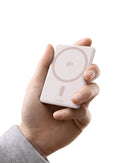 Baseus PicoGo AM31 Qi2 Ultra-Mini Magnetic Power Bank with Kickstand 5000mAh 20W - Nebula Pink [D] - بطارية متنقلة - بيسوس - سعة 5000 - ماق سيف - قوة 20 واط - كفالة 24 شهر
