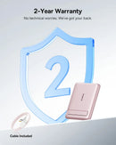 Baseus PicoGo AM31 Qi2 Ultra-Mini Magnetic Power Bank with Kickstand 5000mAh 20W - Nebula Pink [D] - بطارية متنقلة - بيسوس - سعة 5000 - ماق سيف - قوة 20 واط - كفالة 24 شهر
