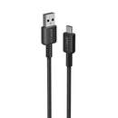 Anker 322 USB-A to USB-C Cable 1.8m Braided - Black [D] - سلك شحن - انكر - تايب سي - طول 180 سم - كفالة 18 شهر