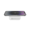 Bazic GoPort Travel 10000mAh 5 in 1 Multi-Functional Universal Wall Charger with 15W Fast Wireless Charging - White - شاحن حائط دولي - 5 في 1 - باور بانك سعة 10000 - سلك شحن ايفون + سلك شحن تايب سي - شاشه رقمية - شاحن لاسلكي - ستاند بالطول والعرض