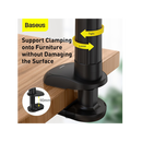 Baseus Otaku Life Rotary Adjustment Lazy Holder Pro For Mobile Phone And Tablet - Grey - ستاند لجميع انواع الاجهزة - بيسوس