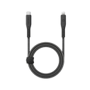 Energea Flow USB-C To Lightning Cable 1.5M - Black - سلك شحن ايفون تايب سي - انيرجيا - طول متر ونصف - كفالة 5 سنين