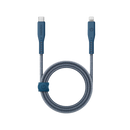 Energea Flow USB-C To Lightning Cable 1.5M - Blue [B] سلك شحن ايفون تايب سي - انيرجيا - طول متر ونصف - كفالة 5 سنين