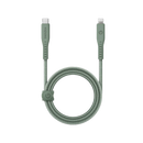 Energea Flow USB-C To Lightning Cable 1.5M - Green [B] سلك شحن ايفون تايب سي - انيرجيا - طول متر ونصف - كفالة 5 سنين