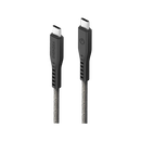 Energea Flow USB-C To USB-C Cable 1.5M - Black [B]- سلك شحن  - انيرجيا - تايب سي الي تايب سي - طول متر ونصف - كفالة 5 سنين