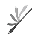 Energea Flow USB-C To USB-C Cable 1.5M - Black [B]- سلك شحن  - انيرجيا - تايب سي الي تايب سي - طول متر ونصف - كفالة 5 سنين