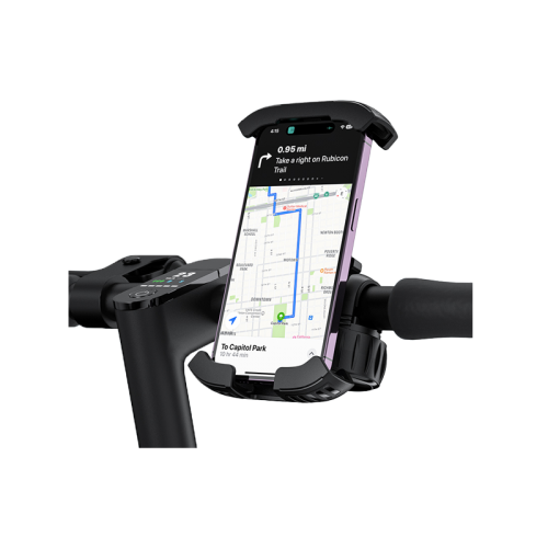 Baseus Quick Go Series Bike Phone Mount - Cluster Black [B] - ستاند للدراجات الهوائية والنارية والاسكوترات - لجميع انواع الاجهزة