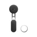 Baseus T-Space Series Folding Metal Car Phone Mount - Frost Silver [D] - ستاند سيارة مغناطيس - بيسوس