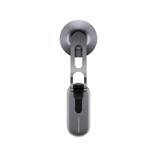 Baseus T-Space Series Folding Metal Car Phone Mount - Frost Silver [D] - ستاند سيارة مغناطيس - بيسوس