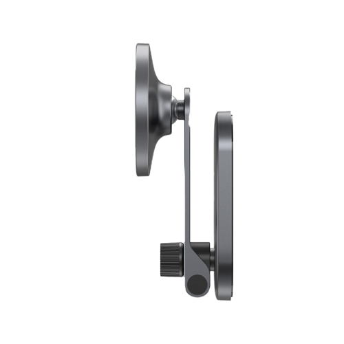 Baseus T-Space Series Folding Metal Car Phone Mount - Frost Silver [D] - ستاند سيارة مغناطيس - بيسوس