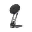 Baseus T-Space Series Folding Metal Car Phone Mount - Frost Silver [D] - ستاند سيارة مغناطيس - بيسوس