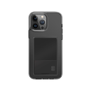 Uniq Hybrid Airfender Case For IPhone 15 - Smoked Grey Tinted [B] - كفر حماية عالية - يونيك - شفاف - مع جيب لحفظ البطاقات