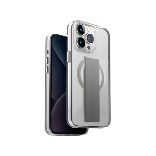 Uniq Hybrid Heldro Mag Case For IPhone  15/15 Plus/15 Pro/15 Pro MAX - Lucent Clear [B] - كفر حماية عالية - ماسكة - ماغ سيف - يونيك