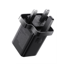 Baseus 2-Port USB-C 40W GaN Charger - Cluster Black [B]- شاحن حائط  بقوة 40 واط - 2 فتحتين تايب سي للشحن السريع - كفالة 12 شهر