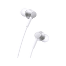 Baseus Encok Wired Earphones - Moon White [D] - سماعة اذن - بيسوس - مع مايكروفون - كفالة 12 شهر