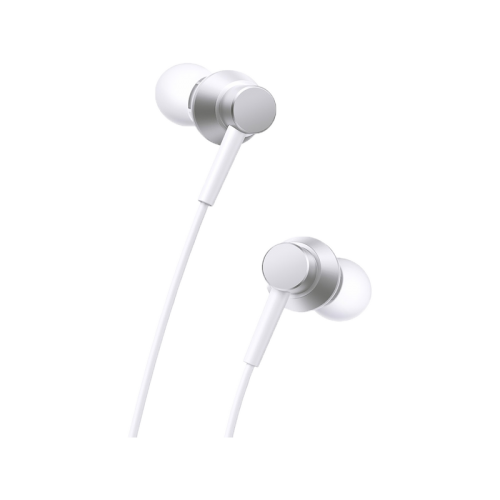 Baseus Encok Wired Earphones - Moon White [D] - سماعة اذن - بيسوس - مع مايكروفون - كفالة 12 شهر