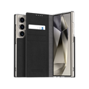 ARAREE MUSTANG DIARY WALLET CASE For SAMSUNG GALAXY S24 ULTRA -  BLACK [A] -  S24 كفر سامسونج  - حماية عالية مع بوك  - ألتر