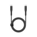 Energea Flow 10Gbps USB-C To USB-C Cable 2m - Black - سلك شحن ايفون تايب سي - انيرجيا - طول 2 متر  - كفالة 5 سنين