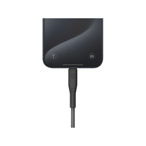 Energea Flow 480mbps USB-C To USB-C Cable 3m - Black - سلك شحن ايفون تايب سي - انيرجيا - طول 3 متر - كفالة 5 سنين