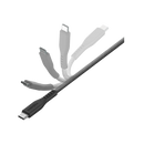 Energea Flow 10Gbps USB-C To USB-C Cable 2m - Black - سلك شحن ايفون تايب سي - انيرجيا - طول 2 متر  - كفالة 5 سنين