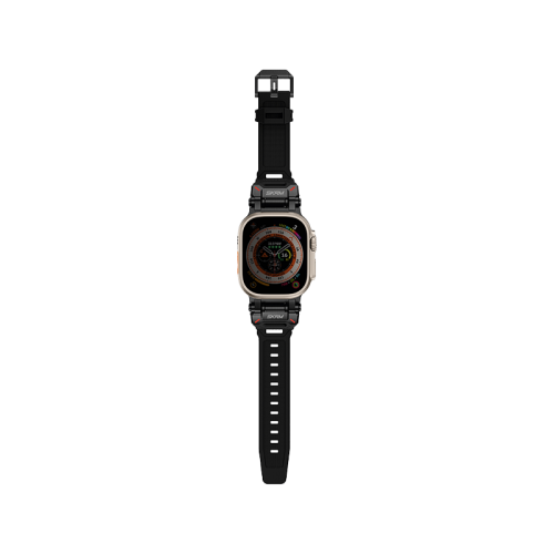 SkinArma Titon Watch Strap For Apple Watch - Black [B] - سير ساعة أبل واتش
