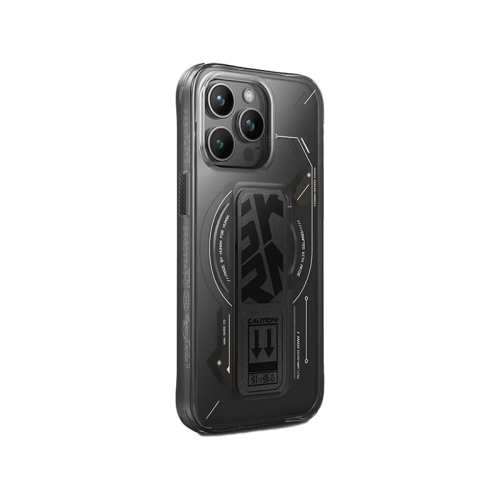 SkinArma Helio MagSafe Case With Grip Stand For IPhone - Black [B]-  كفر حماية عالية - ماغ سيف - مع مغناطيس للسيارة ومسكة ستاند