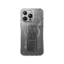 SkinArma Helio MagSafe Case With Grip Stand For IPhone - Grey -  كفر حماية عالية - ماغ سيف - مع مغناطيس للسيارة ومسكة ستاند