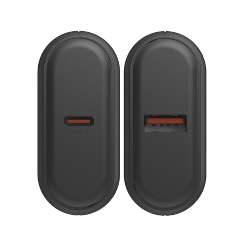 Energea Compac Mini 3 1-Port USB-C and 1-Port USB-A Display 10000mAh Power Bank - Gunmetal - بطارية متنقلة - انيرجيا - ميني ( حجم صغير ) سعة 10 الف - قوة 20 واط - تايب سي - يو اس بي - شاشة رقمية - خاصية الشحن السريع - كفالة 12 شهر