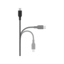 Bazic GoCharge Weave USB-C To USB-C 480Mbps 60W Cable 1.5M - Black - سلك شحن - بيزك - تايب سي الي تايب سي - قوة 60 واط - طول متر ونصف - كفالة 24 شهر