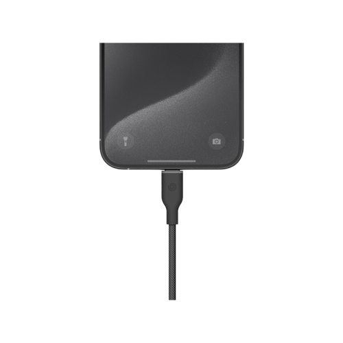 Bazic GoCharge Weave USB-C To USB-C 480Mbps 60W Cable 1.5M - Black - سلك شحن - بيزك - تايب سي الي تايب سي - قوة 60 واط - طول متر ونصف - كفالة 24 شهر