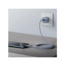 Bazic GoCharge Weave USB-C To USB-C 480Mbps 60W Cable 1.5M - Blue - سلك شحن - بيزك - تايب سي الي تايب سي - قوة 60 واط - طول متر ونصف - كفالة 24 شهر