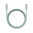 Bazic GoCharge Weave USB-C To USB-C 480Mbps 60W Cable 1.5M - Green - سلك شحن - بيزك - تايب سي الي تايب سي - قوة 60 واط - طول متر ونصف - كفالة 24 شهر