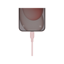Bazic GoCharge Weave USB-C To USB-C 480Mbps 60W Cable 1.5M - Pink - سلك شحن - بيزك - تايب سي الي تايب سي - قوة 60 واط - طول متر ونصف - كفالة 24 شهر