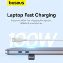 Baseus Pudding Series Fast Charging Cable Type-C to Type-C 100W 5A 2M - White [D]- سلك شحن - بيسوس - تايب سي الى تايب سي - طول 2 متر - كفالة 12 شهر