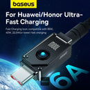 Baseus Unbreakable Series 100W Fast Charging Data Cable USB-A to Type-C 6A 1M - Black - سلك شحن تايب سي - بيسوس - طول 1 متر - قوة 100 واط - كفالة 12 شهر