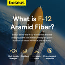 Baseus Unbreakable Series 100W Fast Charging Data Cable USB-A to Type-C 6A 1M - Black - سلك شحن تايب سي - بيسوس - طول 1 متر - قوة 100 واط - كفالة 12 شهر