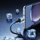 Baseus Unbreakable Series 100W Fast Charging Data Cable USB-A to Type-C 6A 1M - Black - سلك شحن تايب سي - بيسوس - طول 1 متر - قوة 100 واط - كفالة 12 شهر