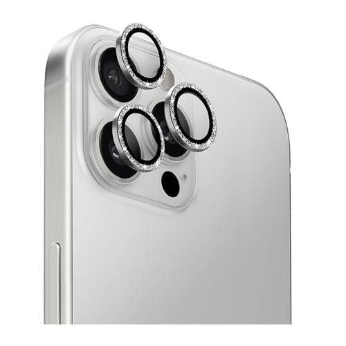 Uniq Optix Camera Lens Protector for iPhone 16 Pro & 16 Pro Max – Shimmery White [B] - حماية لعدسة كاميرا الهاتف - حبات - يونيك
