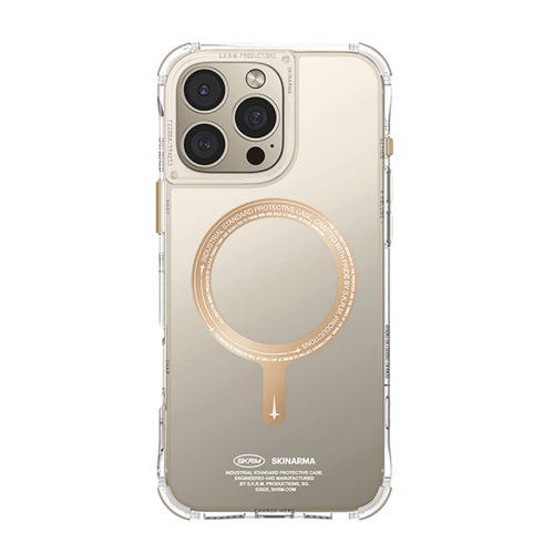 SkinArma Saido Prime Edition MagSafe case for iPhone 16 - Champange -  سكين أرما كفر - ماغ سيف - شفاف