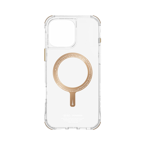 SkinArma Saido Prime Edition MagSafe case for iPhone 16 - Champange -  سكين أرما كفر - ماغ سيف - شفاف