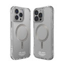 SkinArma Saido Prime Edition MagSafe Case for iPhone 16 Pro/16 Pro Max - Titanium -  سكين أرما كفر - ماغ سيف - شفاف