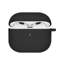 Uniq Nexo Active Hybrid Silicone Airpods 4th Gen Case With Sports Ear Hooks - Black - كفر حماية سماعة ابل ايربودز الجيل الرابع  - 2024 - يونيك