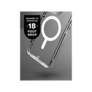 BodyGuardz Accent Magsafe Case for iPhone16 Pro / 16 Pro Max - Clear [B] -  كفر حماية عالية - ماغ سيف - مقاومه عاليه للصدمات - مع خيط علاقه