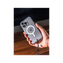 BodyGuardz Accent Magsafe Case for iPhone16 Pro / 16 Pro Max - Clear [B] -  كفر حماية عالية - ماغ سيف - مقاومه عاليه للصدمات - مع خيط علاقه