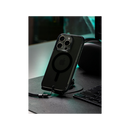 BodyGuardz Ace Pro With Magsafe Case for iPhone16 Pro / 16 Pro Max - Smoke Black [B] -  كفر حماية عالية - ماغ سيف - مقاومه عاليه للصدمات - مع خيط علاقه
