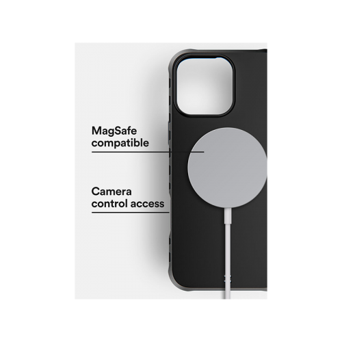 BodyGuardz Paradigm Pro Case for iPhone 16 Pro / 16 Pro Max - Onyx [B] -  كفر حماية عالية - ماغ سيف - مقاومه عاليه للصدمات - مع خيط علاقه