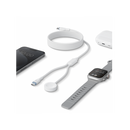 Bazic GoCharge Deuce USB-C to USB-C With Apple Watch Charger 60W 480Mbps Cable 1.8M - White [B]- سلك شحن - بيزك - تايب سي الي تايب سي + شاحن لساعة ابل - قوة 60 واط - طول 1.8 - كفالة 24 شهر