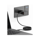 Energea TravelGo 1-Port USB-C & USB-A 25W PD Travel Adapter - Gunmetal Black  - شاحن حائط دولي - منفذين للشحن الذكي والسريع - قوة 25 واط - كفالة 24 شهر