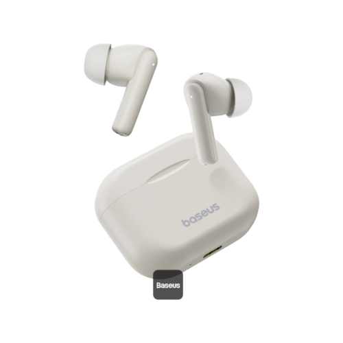 Baseus Bowie E17 True Wireless Earphone - Stellar White [D] -  سماعة بيسوس - بلوتوث - كفاله 12 شهر